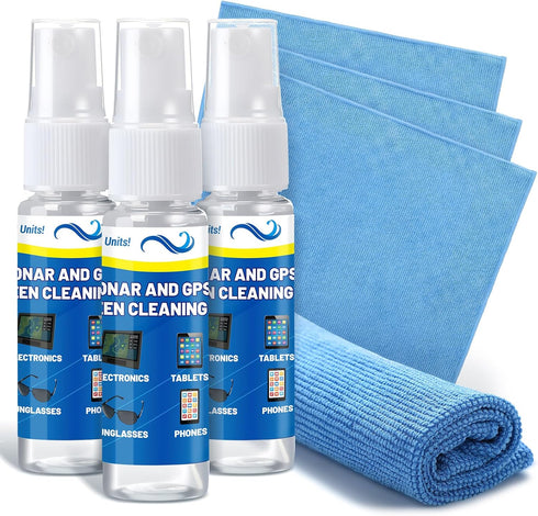 Lumina Garden 3 Sets Sonar GPS Screen Cleaner Kit Ammonia Free LCD Screen Cleaner