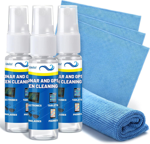 Lumina Garden 3 Sets Sonar GPS Screen Cleaner Kit Ammonia Free LCD Screen Cleaner
