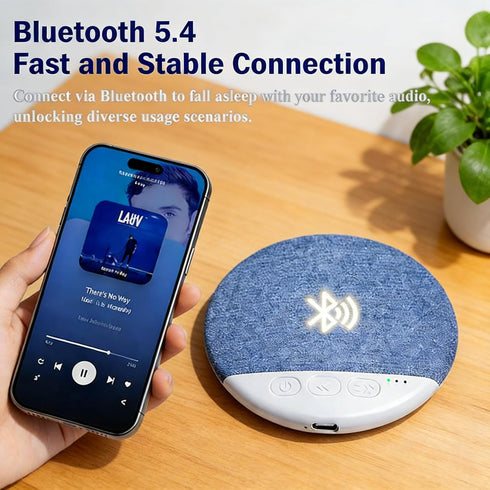 Generic Immersive Ultra-Slim Bluetooth Pillow Speaker for Sleeping, Ultra-Thin Bluetooth Sleep Aid Speaker with White