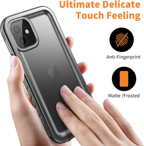 Cozycase Compatible with iPhone 12 Waterproof Case/iPhone 12 Pro Waterproof Case, Full Body Rugged Dustproof Shockproof