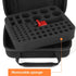Waterproof Battery Organizer Storage Case with Tester BT-168, Holds 60+ AA AAA C D 9V Batteries (Batteries Not Included)