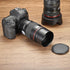 PATIKIL 55mm Lens Hood - Long Focus Frosted Surface Anti-reflective Hood with Cleaning Cloth for Nikon, Fujifilm