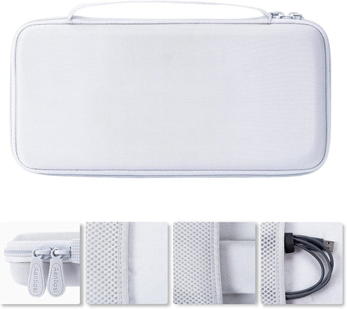 Aenllosi Hard Carrying Case Compatible with Logitech MX Keys Mini Advanced Wireless Illuminated Keyboard (White)