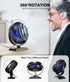JZCreater USB Desk Fan, Mini 360 Rotation Desktop Fan with 3 Speed, Quiet USB Powered Fan for Home