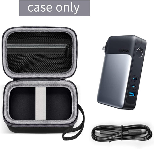 Case Comaptible with Anker 733 Power Bank (GaNPrime PowerCore 65W), 2-in-1 Hybrid Charger, Batteries Bank Travel Carrying Storage Holder Fits for USB-C Portable Charger and Other Accessories(Bag Only)