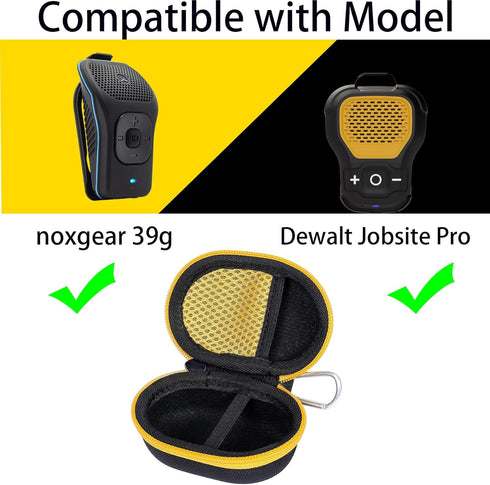 khanka Hard Case Replacement for noxgear 39g/DEWALT Jobsite (DCR008) USB-C Rechargeable Bluetooth Speaker(Case Only)