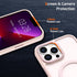Anuck iPhone 13 Pro Max Case - Slim Fit Magnetic Phone Case, Soft TPU Bumper, Hard Matte Back, Shockproof - Pink