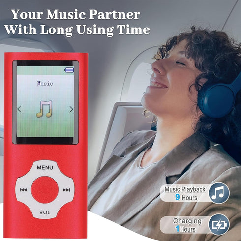 Heayzoki MP3 MP4 5.0, 128GB Player with Bluetooth Portable HiFi Lossless Sound Music Player with Speaker, Video Music