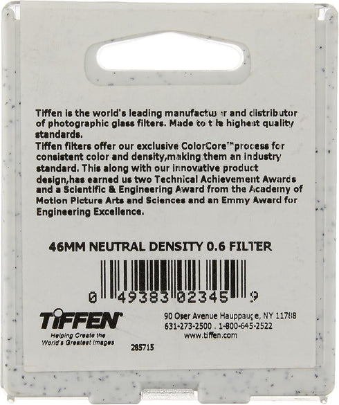 Tiffen 46mm Neutral Density Filter, 0.6