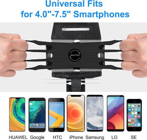 Cell Phone Running Armband - 360° Rotatable Detachable Arm Band for iPhone 16 15 14 13 12 Pro Max Plus, Samsung Galaxy