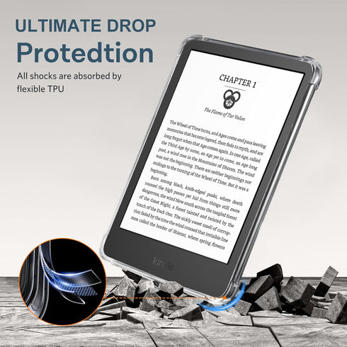 CoBak 6 Inch 2024 2022 (11 Magnetic Clear Case for Kindle and Gen) | Compatible with PopSockets/UGREEN/Anker Magnetic