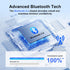 IAMJOY Headset V5.4 14 140H Bluetooth Dual-Mic Wireless Bluetooth Earpiece Noise Canceling Hands-Free Headphones Hours
