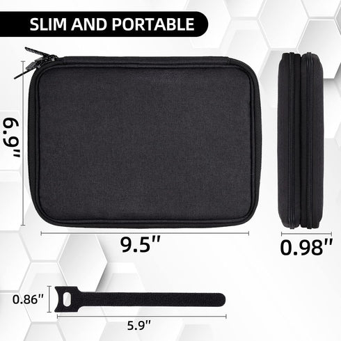 5 Electronics Organizer Travel Case Cord Cable Charger Organizer Bag Travel Accessories Essentials for Women Men Double