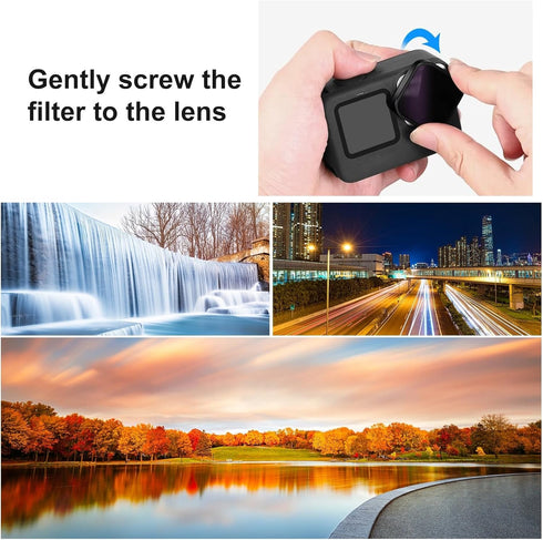PULUZ UV Protection Lens Filter Kit for GoPro Hero11/Hero10/HERO9 Black, Standard Protective Lens Accessory