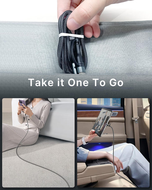 USB C to USB C Adapter 60W PD, 4 in 1 Multi Charger Cable for iPhone 14/13/12, MacBook Pro 2023, iPad Mini 6, Samsung