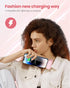 Pink Small Portable Battery Charger, 4800mAh Ultra-Compact Power Bank with 15W Fast Charging for iPhone 14
