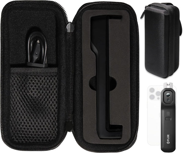 CaseSack Thermal Imager Case, Black for FLIR ONE EDGE PRO Wireless 160 120 IR camera, Fits FLIR ONE EDGE Wireless 80
