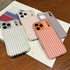 Jmltech 17 for iPhone Pro Max Case Striped Phone Cases Cute Women Girly Trendy Shockproof Slim Soft TPU and Hard PC