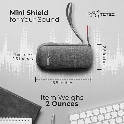 TCTEC 96GB MP3 Digital Voice Recorder Carrying Case, EVA Cover for Digital Voice Recorder, Zipper Case for Player