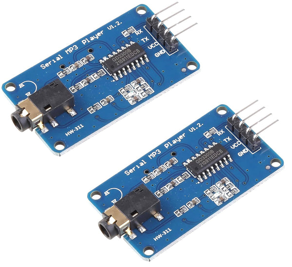 DIYables MP3 Player Module for Arduino, ESP32, ESP8266, Raspberry Pi, 2 Pieces