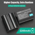 JYJZPB 2 Pack EN-EL15B EN-EL15C Batteries - Charger Case for Nikon D7500, D750, Z6, Z7, D850 Cameras