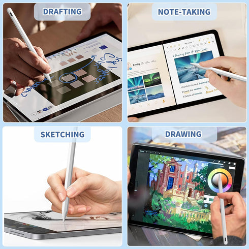 iPad Apple Pencil 9th & 10th Generation, Fast Charge Stylus Pen for iPad, Palm Rejection, Tilt Sensitivity, Compatible