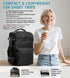 Backpack Backpacks 18x14x8 inches Daypack,Black BOXSAM Large Vacuum Travel with Pump for Women, Personal Item Carry on