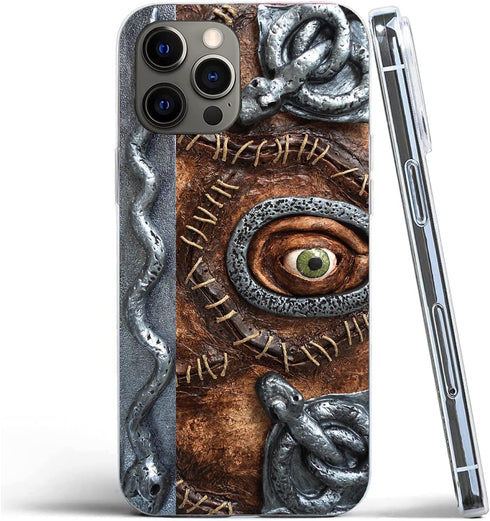 Hocus Horror Spell Book Halloween Phone Case - Transparent Soft TPU Flexible Case for iPhone 13.