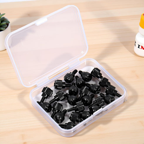Impnit 24 Screws(6-32Thread, M3.5x6) 6-32 Pcs Computer Case Thumb PC Case Fastener Thumb Screws,for Cover/Power