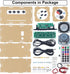 DIY Bluetooth-Compatible Speaker Kit, DIY FM Radio Soldering Project USB Mini Home Sound Amplifier DIY Electronics Kit with Digital Display and Colorful LED Lights for Soldering Practice