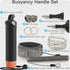 FitStill Waterproof Monopod Floating Hand Grip Snorkeling Selfie Pole Stick + Steel Cored Safety Wrist Strap for Go Pro