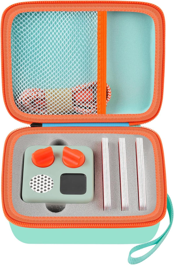 Travel Case for Yoto Mini – Kids Audio & Music Player, Holder Bag for Children’s Speaker Plays Audiobook Cards, Green