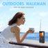 AM FM Portable Radio, Personal Radio with Excellent Reception, Battery Operated by 2 AAA Batteries