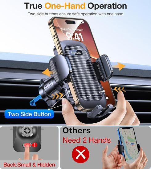 Romuto Phone Holders for Your Car Phone Holder MountSuper SuctionCell Phone Mount for Car Accessories for Women Men