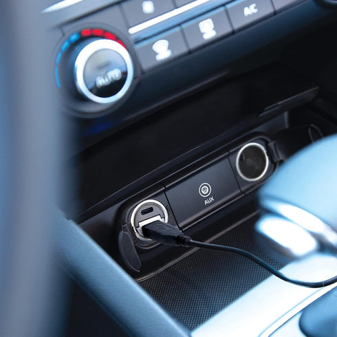 Car and Driver USB C Car Charger Adapter, Dual USB Car Charger, Cigarette Lighter USB Charger for Galaxy, iPad, iPhone