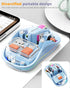 Unique Transparent Bluetooth Mouse with USB & Type-C Receivers, Small Portable Wireless Rechargeable Mice for MacBook,