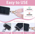 Reorwo Clip and Go Phone Strap with Zippered Pouch,Phone Strap with Cellphone Chain Accessories