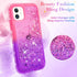 Ruky for iPhone 11 Glitter Case with Built-in Screen Protector, Full Body Rugged Liquid Cover, Shockproof Protective