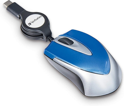 Verbatim USB-C Mini Optical Travel Mouse - Blue (70237)