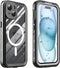 Ezanmull iPhone 15 Waterproof Case, Magnetic with Screen Protector, IP68 Underwater, 15FT Military Dropproof Black