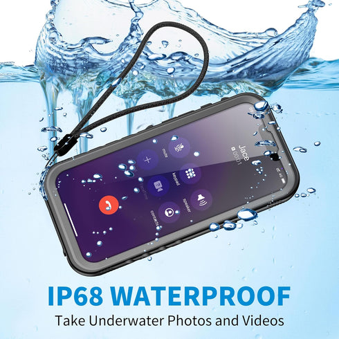 SPORTLINK Waterproof Case for iPhone 14 Pro Max, Built-in Shockproof Dustproof Screen Protector, IP68