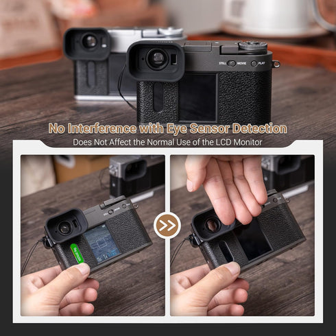 Extended X Half Eyecup Eyepiece, Soft Silicon Viewfinder Eye Cup Eyeshade Cover Protector for Fujifilm Fuji X Half