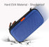 GLCON Blue Shockproof Charger Carrying Case - Small Hard Travel EVA Case for WD Seagate Toshiba Hard Drive, Power Bank
