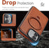 12/12 6.1", for iPhone Pro Case with Stand, Compatible with MagSafe, Slim PU Leather & TPU Drop-Proof Protective