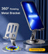 Jofnaylr Adjustable/Foldable/360 Desktop Phone Holder, Metal Cell Phone Stand for Desk, Fully Degree Rotating Phone