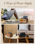 PRUNUS J-150 Bluetooth Retro Vintage Radio, Portable AM FM Transistor Radio, Solar/Battery Operated, TWS