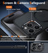 FNTCASE iPhone 15 Pro Max Case: Slim Shockproof Black Cover with Strong Magnetic, Screen & Camera Protectors,