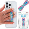 LOVEHANDLE Universal Phone Grip for Most Smartphones, Mini Tablets, Crystal Blush Design Elastic Strap with Blush Base