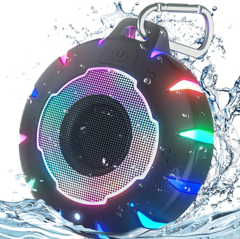 HEYSONG Waterproof Shower Bluetooth Speaker, Durable Portable Speaker with HD Sound, Wireless Outdoor Speaker for Pool,