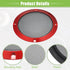 ACROPIX Universal 5" Car Speaker Grills Cover, Round Mesh Protector Case with Mounting Screws, Iron Red - 4 Pack